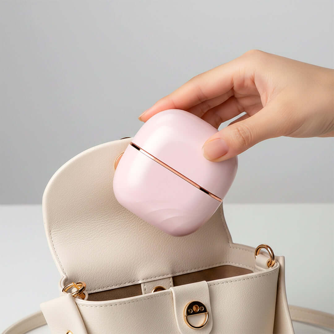 GLAM COMB Mini Hair Straightener - Portable 3-Speed Control