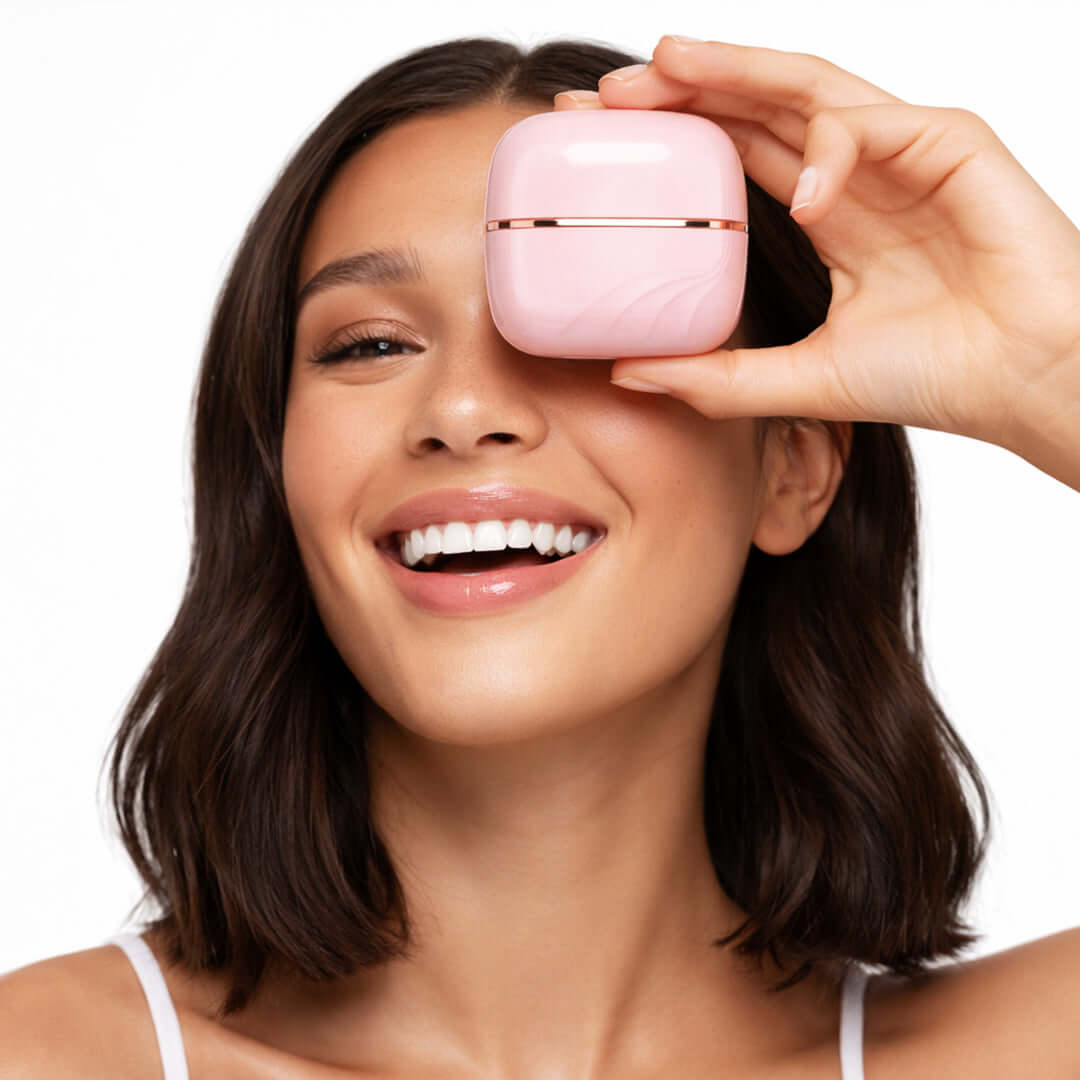 GLAM COMB Mini Hair Straightener - Portable 3-Speed Control