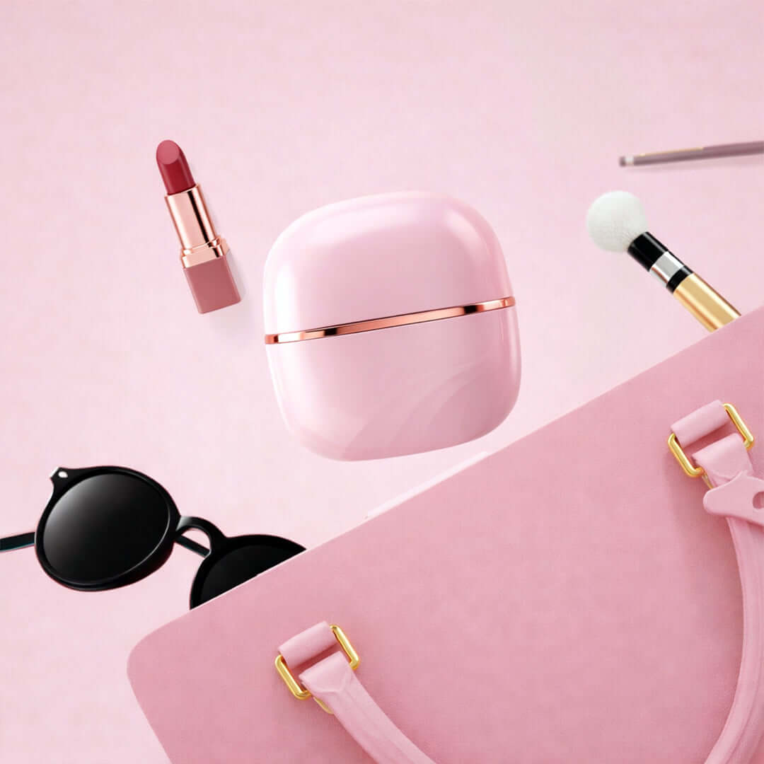 GLAM COMB Mini Hair Straightener - Portable 3-Speed Control