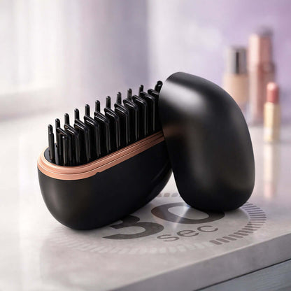 GLAM COMB Mini Hair Straightener - Portable 3-Speed Control